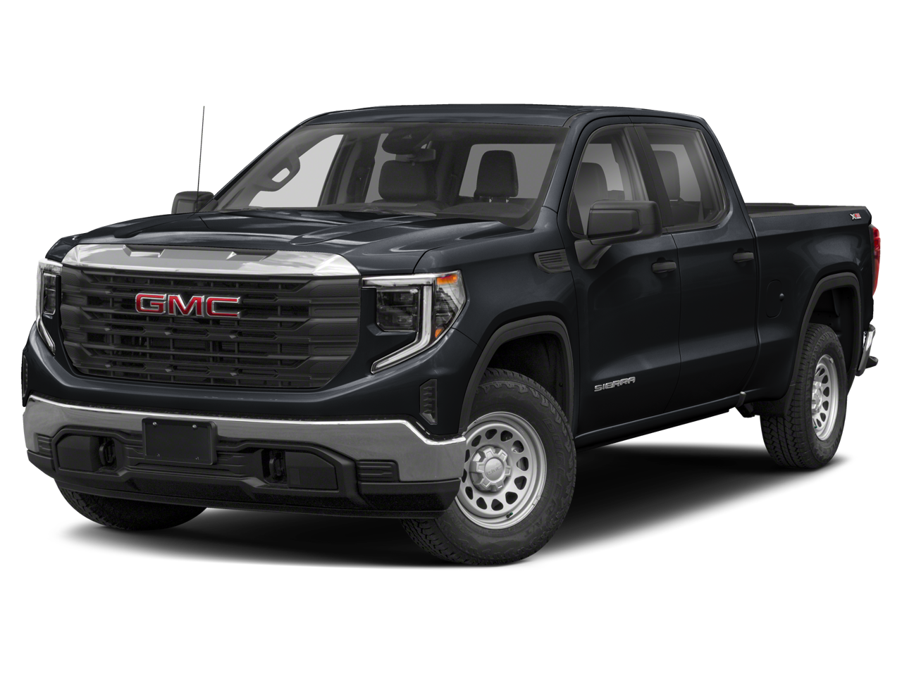 2023 GMC Sierra 1500 SLT in Summit White — front three-quarter view