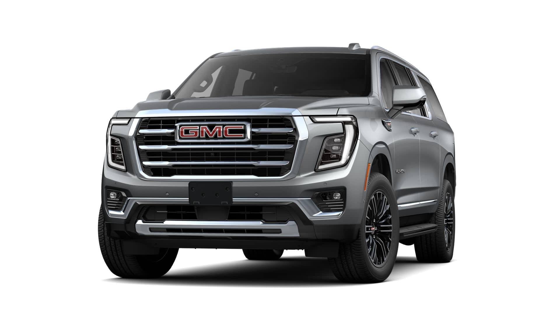 2026 GMC Yukon XL Elevation in Sterling Metallic — front three-quarter view
