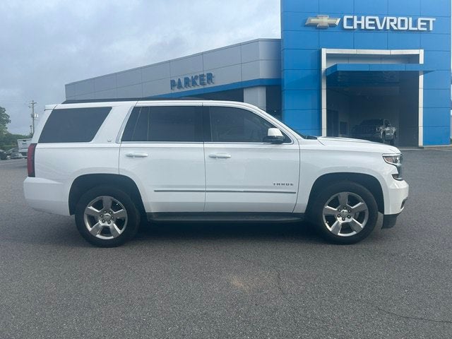 2020 Chevrolet Tahoe LT in Summit White — front three-quarter view