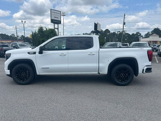2023 GMC Sierra 1500 Elevation in Summit White — front three-quarter view